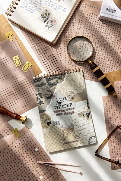 PAPERORA A5 18 listova Knjiga sa nalepnicama pisaćeg stroja – Set sa abecedom...