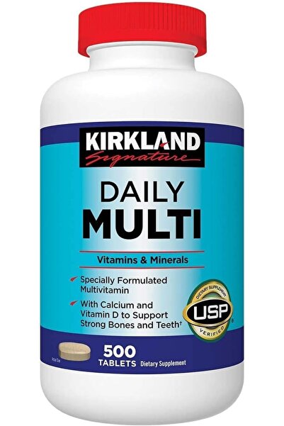 Kirkland Signature Daily Multi Vitamins & Minerals Tablets, 500-Count Bottle