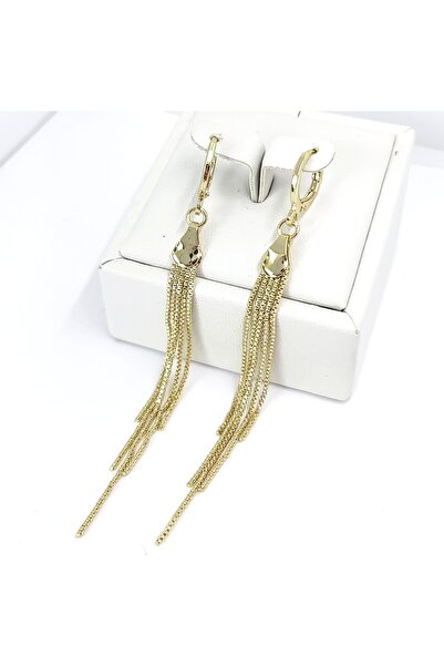 Milena Cercei Placati Cu Aur 14k in Doua Straturi , hipoalergenici, - Lungime...