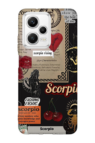 lelia حافظة هاتف شفافة متوافقة مع Poco X5 5G مطبوع |   مجموعة: زودياك ميوس سي...