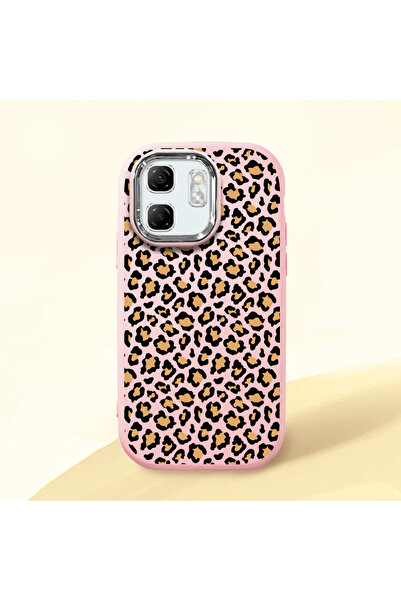 ucuc حافظة سيليكون وردية متوافقة مع هاتف Infinix Smart 9 مع حماية للكاميرا ما...