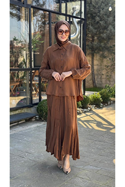 MissWhence Skirted Shirt Suit 39304