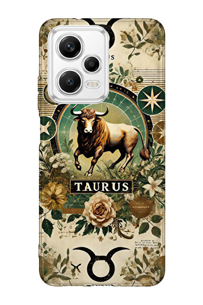 lelia حافظة هاتف شفافة متوافقة مع Redmi Note 12 5G مطبوع |   مجموعة: زودياك م...