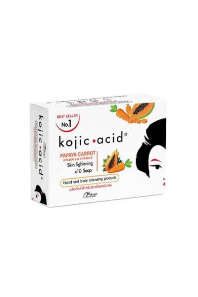 DESTİCİ Thai Kojic Acid Papaya & Carrot Soap - Skin Lightening Soap