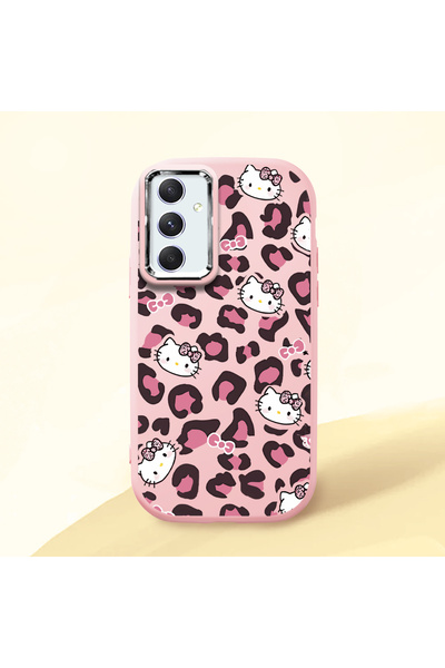 ucuc Samsung Galaxy A54 Uyumlu Darbe Emici Kamera Korumalı pembe Silikon Kılı...