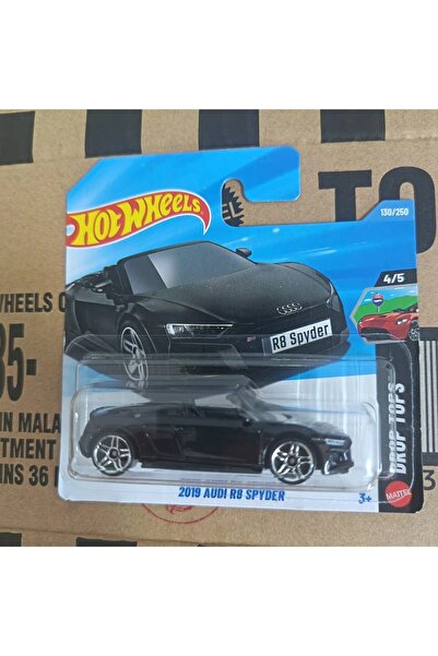 HOT WHEELS 2019 Audi R8 Spyder Siyah 1:64 Diecast Model Araba Spor Araba Kole...