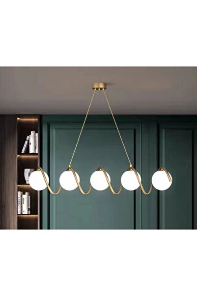 RFAN Pendant, Model 5481/5, With 5 Shades, 5 x E27, Gold
