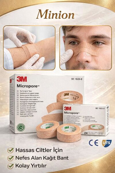 Minion 3M Burun Bandı Estetik Bandı 2'li Bant