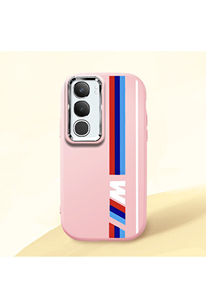 ucuc حافظة سيليكون وردية متوافقة مع ماصّ للصدمات كاميرات من Vivo Y29 5G BMW م...