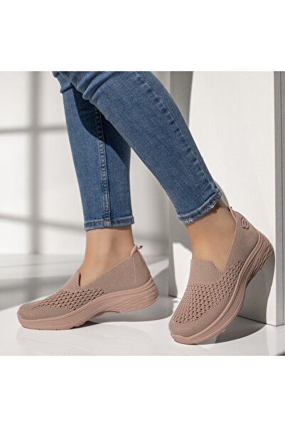 Modlet.ro Γυναικείες ροζ διάτρητες αθλητικές Εσπαντρίγιες MOD13397