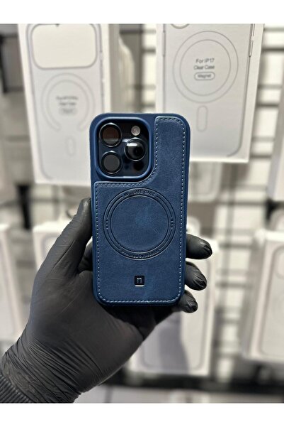TAK Bİ KILIF iPhone 15 Pro Premium Deri Kartlıklı Kılıf Mıknatıslı Kapaklı Cü...