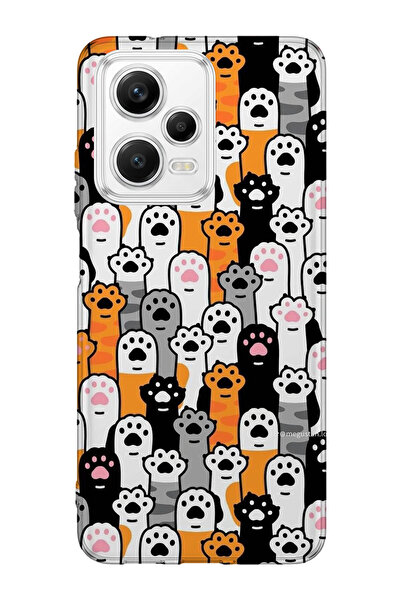 lelia حافظة هاتف شفافة متوافقة مع Redmi Note 12 5G مطبوع |   مجموعة: كاواي مي...