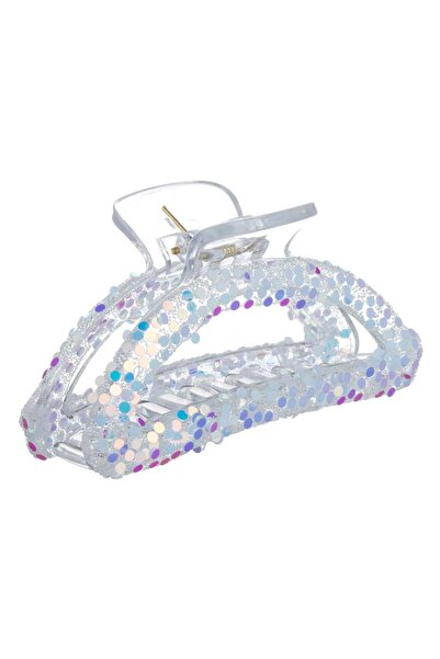 OEM Clama Par Transparenta Confeti Colorat pentru Femei 9cm