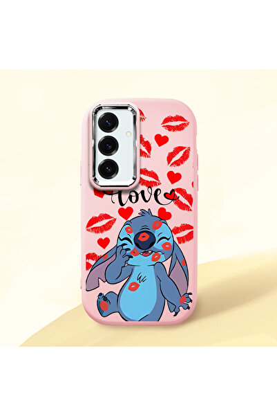 ucuc حافظة سيليكون وردية متوافقة مع سامسونج جالاكسي S25 بلس مع حماية للكاميرا...