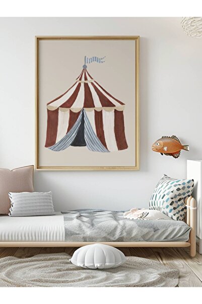 fuart.co Sirk Çadırı Posteri, Çocuk Posteri, Çerçevesiz Poster