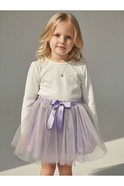 Zekids Girl's Glittery Tutu Skirt