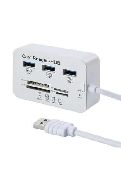 FreeWolf 7in1 USB3.0 Ayırıcı Kart Okuyucu Bilgisayar Genişletme Çoklu Arayüz ...