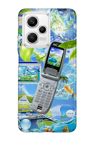 lelia حافظة هاتف شفافة متوافقة مع Redmi Note 12 5G مطبوع |   مجموعة: إيرو جلا...