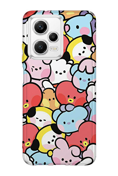 lelia حافظة هاتف شفافة متوافقة مع Redmi Note 12 5G مطبوع |   مجموعة: كاواي مي...