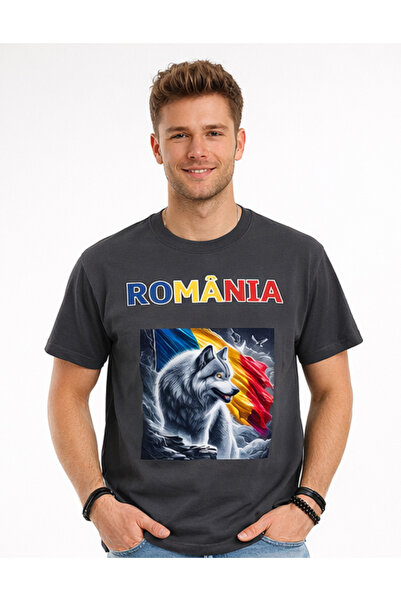 OEM Romania Wolf Tricolor T-shirt – DTF Print