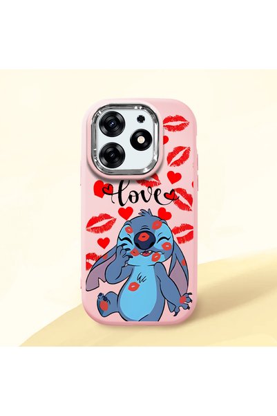 ucuc Tecno Spark 10 Pro(Ki7) Compatible Shock-Absorbing Camera Protected Pink...