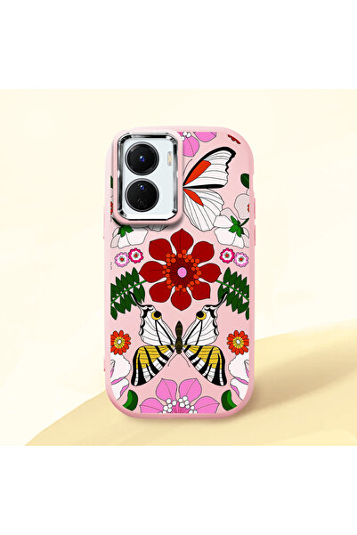 ucuc حافظة سيليكون وردية اللون متوافقة مع Vivo Y16/Y02S مزودة بـ ماصّ للصدمات...