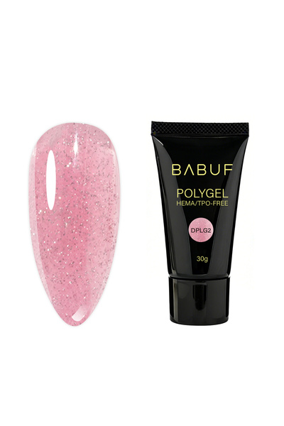 BABUF PolyGel Builder DPLG – Gel pentru Construcție și Extensii Unghii, Contr...