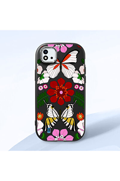 ucuc حافظة سيليكون سوداء متوافقة مع هاتف Realme C20/C20A مزودة بـ ماصّ للصدما...