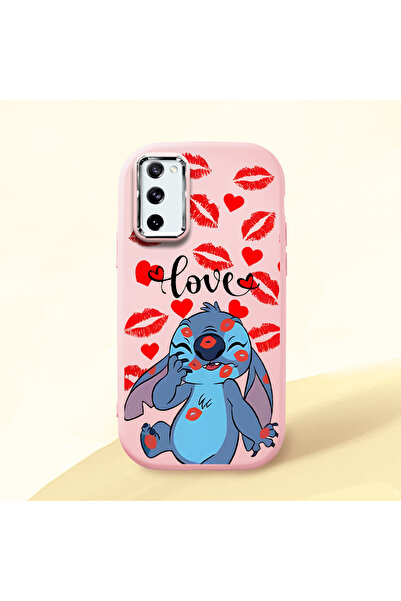 ucuc حافظة سيليكون وردية متوافقة مع هاتف سامسونج جالاكسي S20 FE 4G/5G مع حماي...