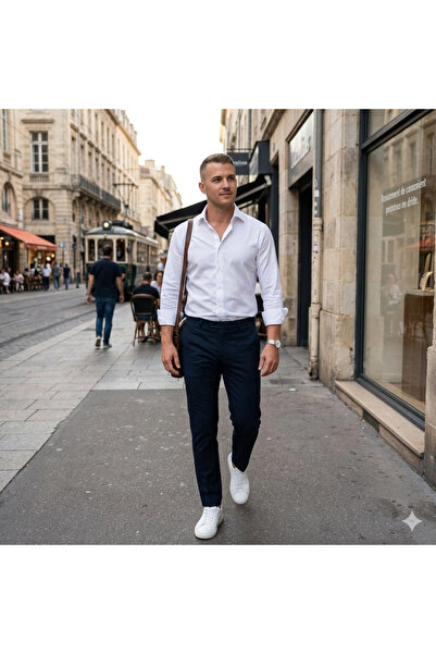 Fine Touch Premium Men's Shirt – 100% Cotton Stylish and Comfortable Casual S...