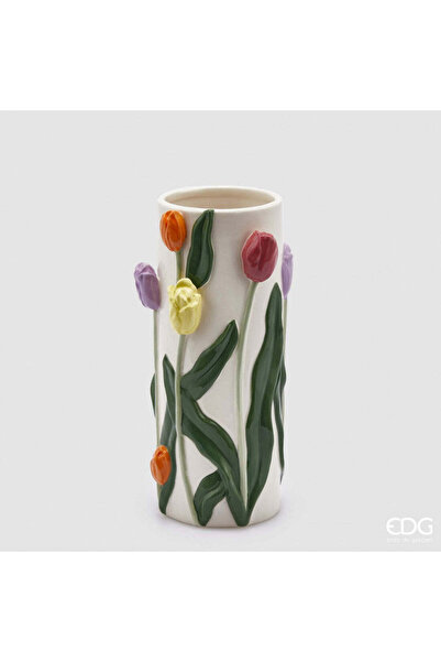 enzo de gasperi Ceramic Vase with Tulips