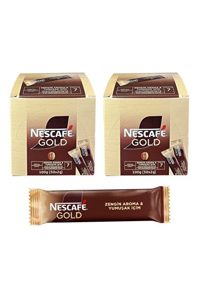 Nescafe ذهب 2 جرام 50 قطعة × 2 علبة (100 قطعة)