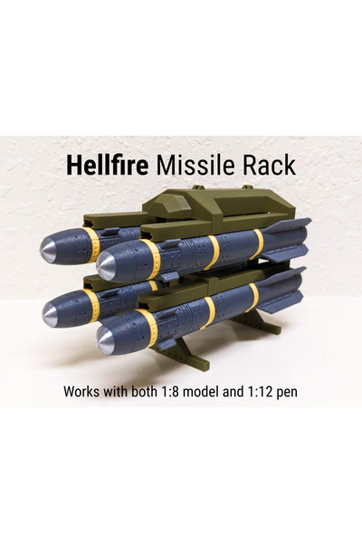 Titrek Toys Hellfire Füze Fırlatıcı Rafı - Hellfire Missile Launcher Rack (Re...