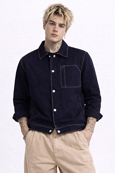 Montland Jachetă pentru bărbați, albastru marin, Interior C cu buzunare D det...