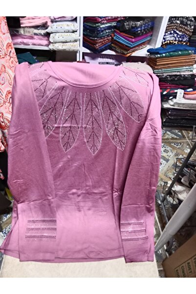Butik Full likralı kumaş yumuşacık taş işlemeli bluz