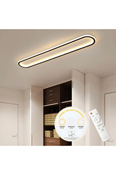 Vonalight Desıng Project Elips, 100cm, 3 ışıklı, kumandalı, ön şerit siyah, p...