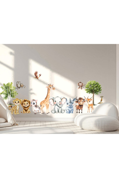 Ettycat Design Orman Hayvanları Çocuk Odası Duvar Sticker Seti