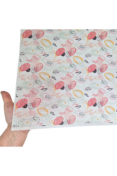 Papette Set 100 buc Hârtie de mătase model Paște Abstract Pastel Eggs 28g – f...