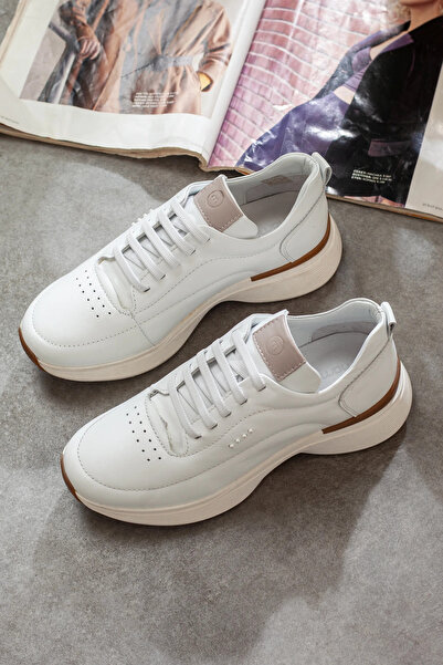 Adım Adım Mammamia Genuine Leather Extra Comfortable Thick Soled Casual Shoes