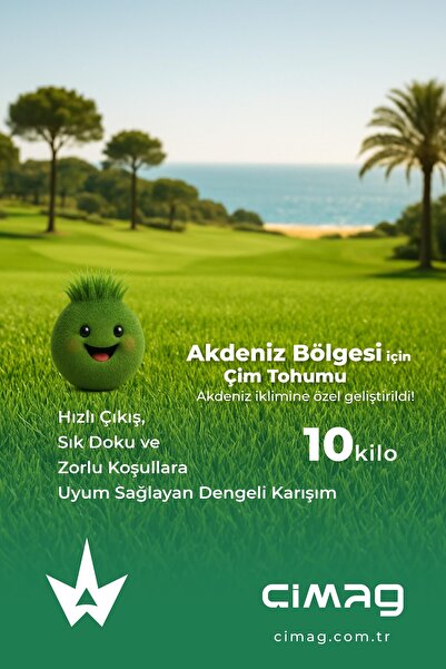 Akdeniz Bölgesine Özel Çim Tohumu - 10 Kilo (3-mix Sunshine)