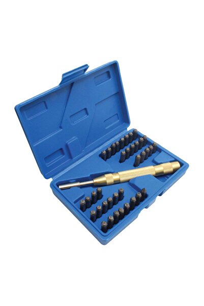 GLOBAL TOOLS POANSOANE LITERE SI CIFRE CU PUNCTATOR AUTOMAT – SET 38 PIESE, 1...
