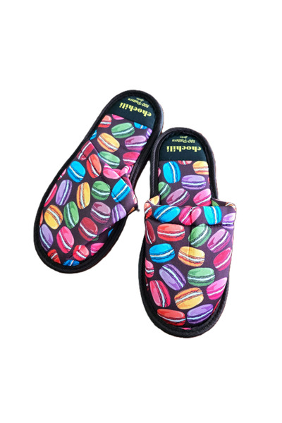 Kotonia Home slippers - size 38-40, Macarons decoration