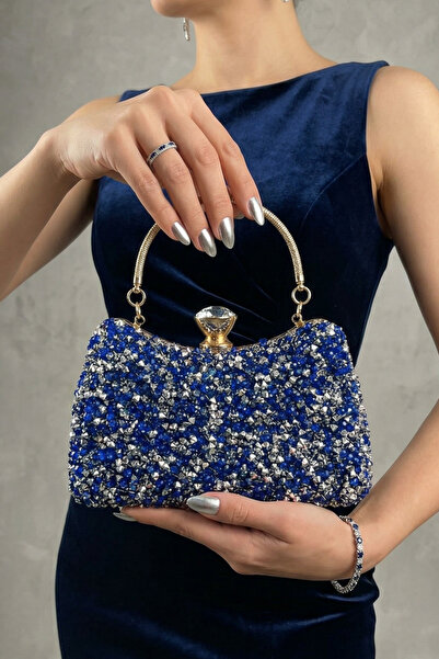 Çanta Trend Ženska Sa kamenčićima ručna i duga Lančani kaiš jednodijelna veče...