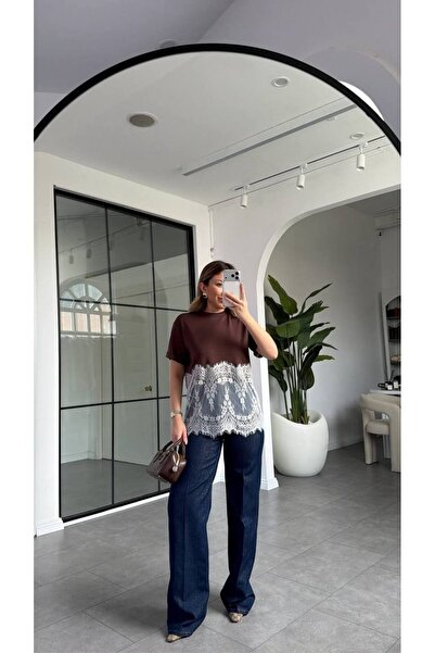 Look Kadıköy Kadın Kuboş Altı Dantel Detaylı Modern Rahat Kesim Özel Tasarım ...