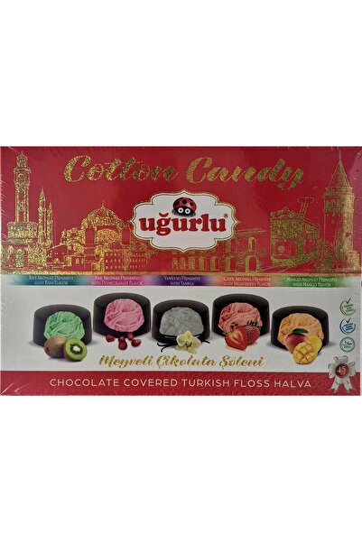 Uğurlu Pismaniye -Specialitate turceasca - Vata de zahar cu fructe in glazura...