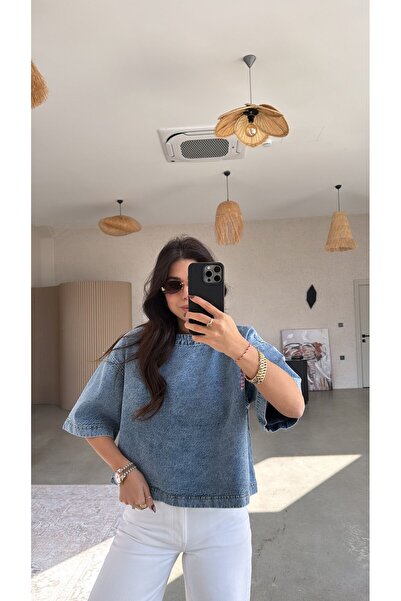 Buket Teke Washable Oversized Jean Sweat