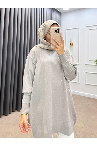 bezenstore TAŞLI MERSERİZE TUNİK