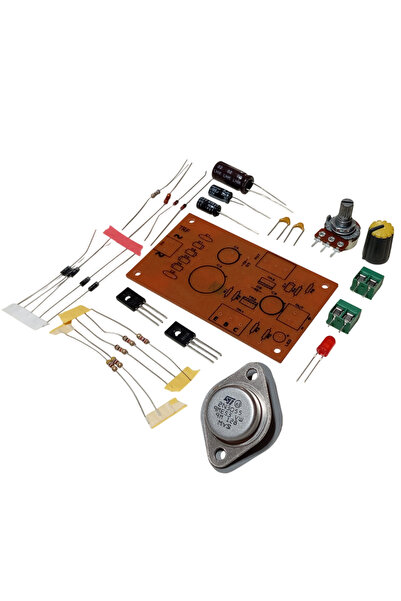 Devre Dünyası 2N3055 ile DC 0-24V 1A Ayarlı Güç Kaynağı Devresi DIY Lehimleme...
