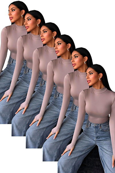 Bipantolon Women's 6-Piece Light Purple Finger Detail Set