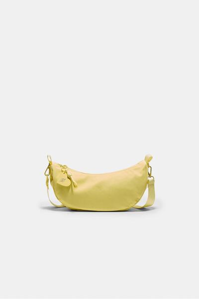 Stradivarius Ay desenli kumaş çapraz askılı çanta